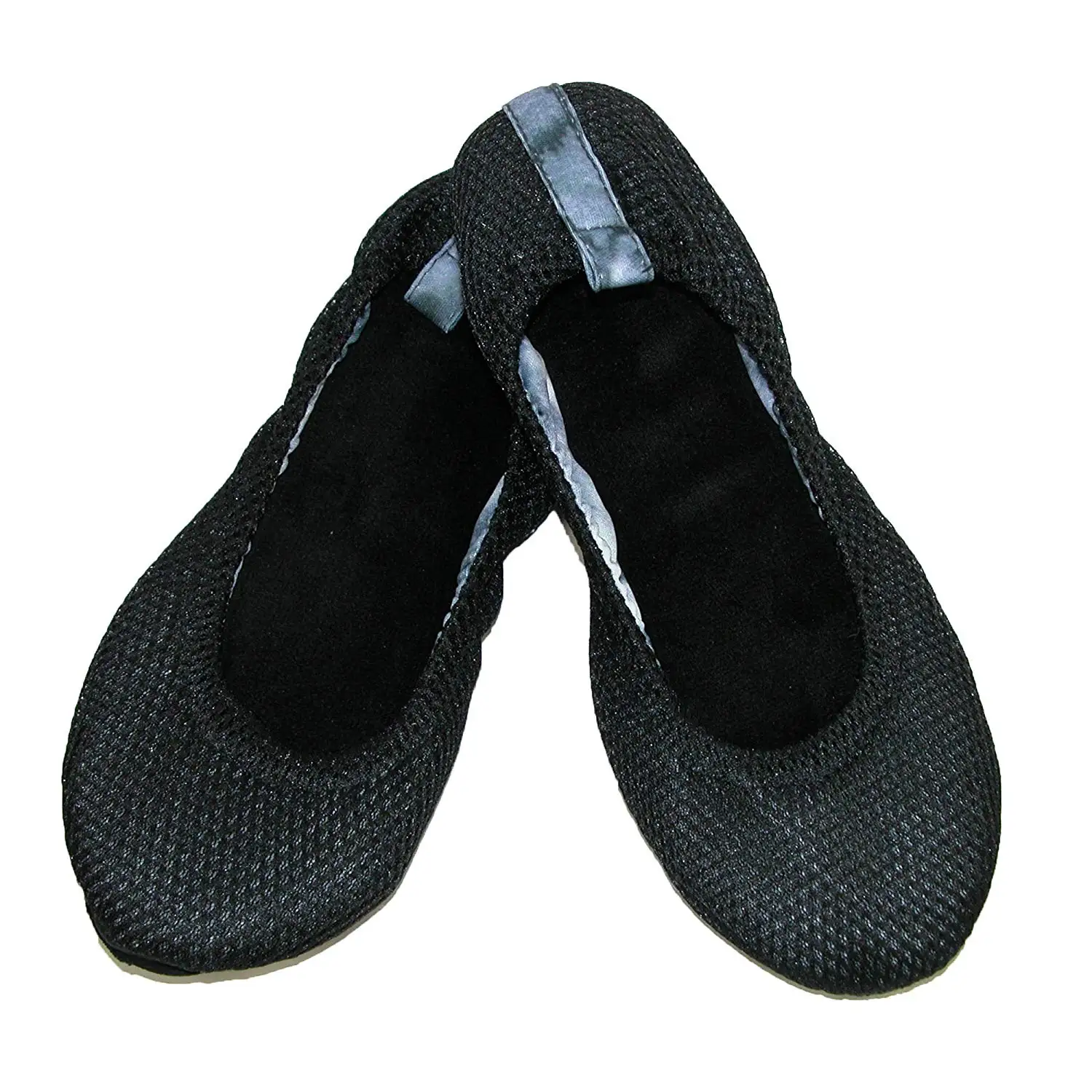 dearfoam satin ballerina slippers