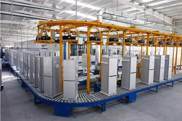 new product refrigerator assembly line