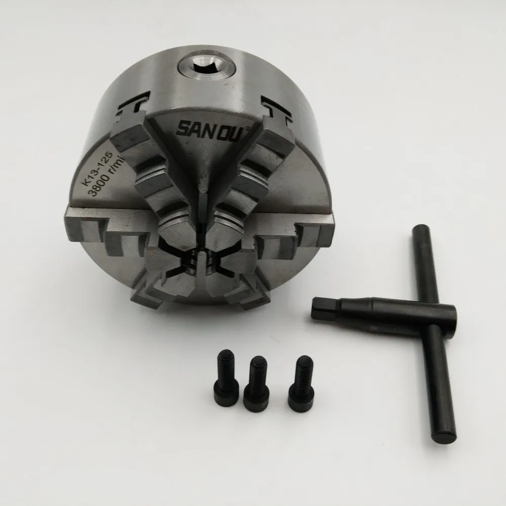 K13125 3m8 Six Jaws Selfcentering Chuck 6 Jaws 5" 125mm Chuck Lathe