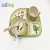 Baby Product:5pcs Eco-Friendly Bamboo Fiber dinnerware sets bamboo table and chairs set price/ bambookitchen knife set