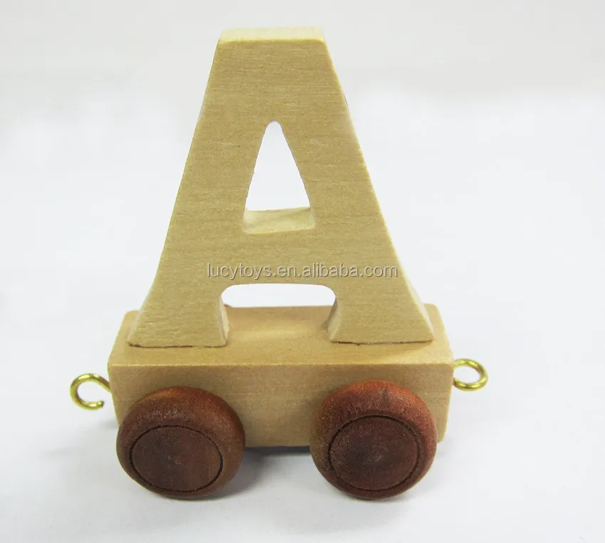 wooden train letters wholesale