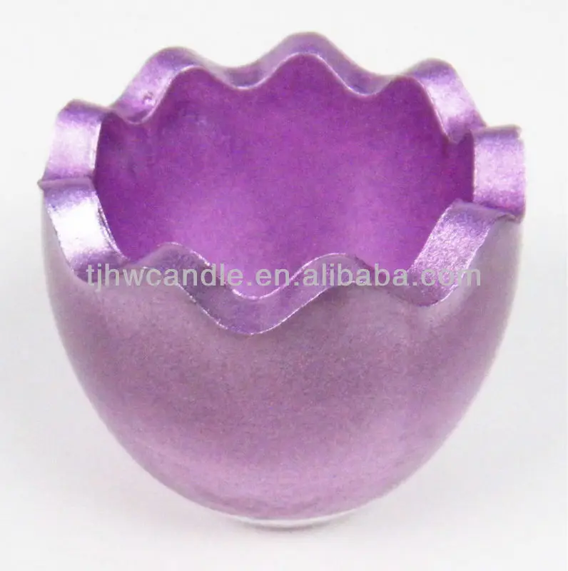 Egg Shaped Glass Candle Holder With Painting Inside Buy Glass Candle