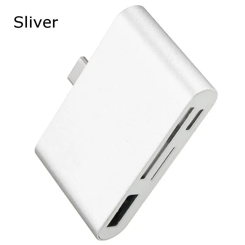 4 in 1 Type-C HUB 3.0 USB OTG Card Reader Multi Function High-Speed CF SD /TF Card Reader Adapter for Mac for Android - ANKUX.COM