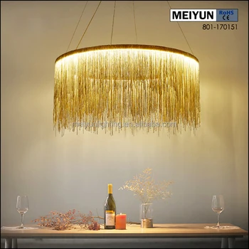 Modern Minimalist Living Room Aluminum Chandeliers Tassels Villa Penthouse Stairs Chandelier Buy Aluminum Chandeliers Modern Chandelier Chandelier Product On Alibaba Com