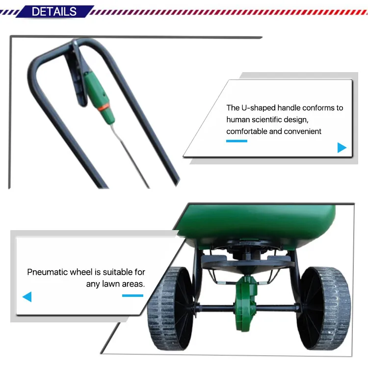 Garden Hand Fertilizer Spreader Lawn Manual Fertilizer Spreader Seed ...