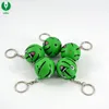 Mini Promotion Gift Sphere Watermelon Shape Led Light Keychain With Sound