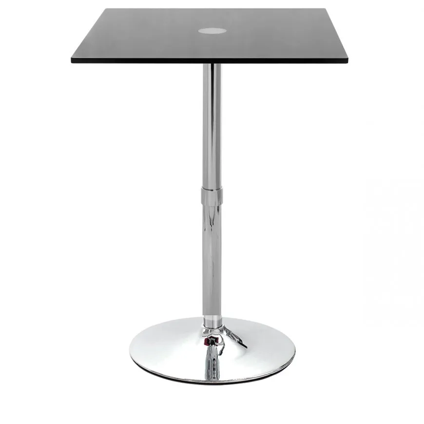 adjustable glass bar table