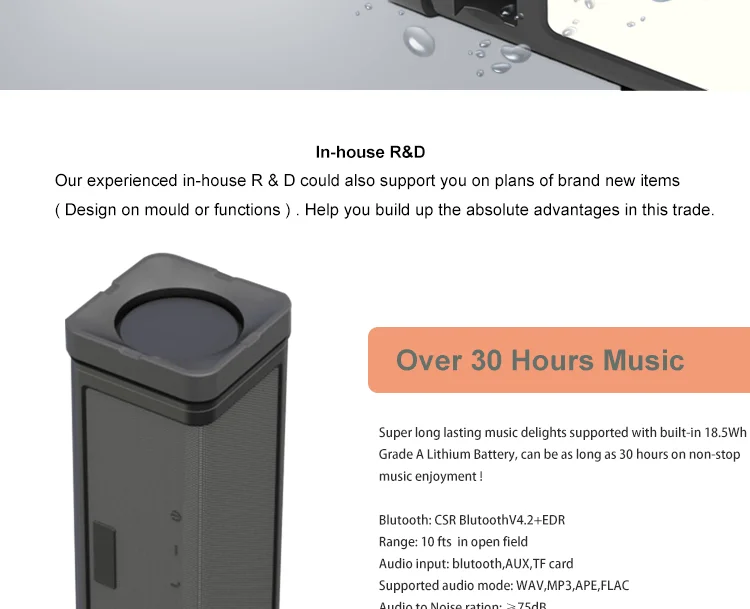 IPX7 Solar Camping Light Bluetooth Speaker with Power Bank