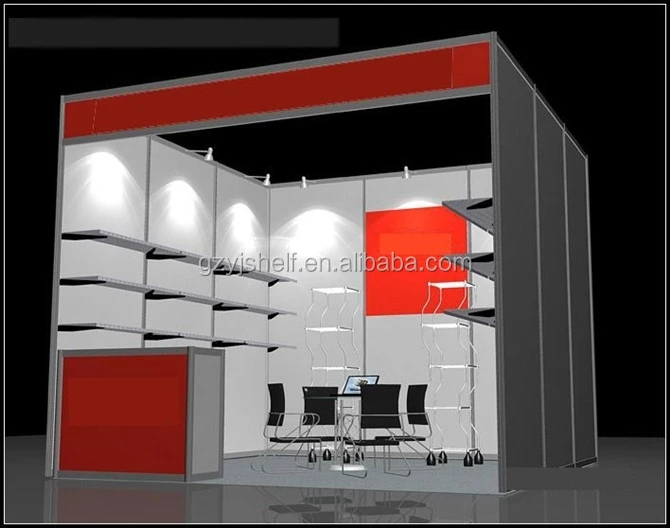 Exhibition Booth Furniture Custom Trade Show 3*3 Booth With Display