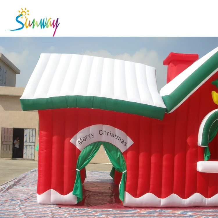 Giant Christmas Inflatable Santa House For Sale,Christmas Village