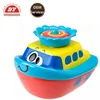 Cheap blue plastic tug boat toy