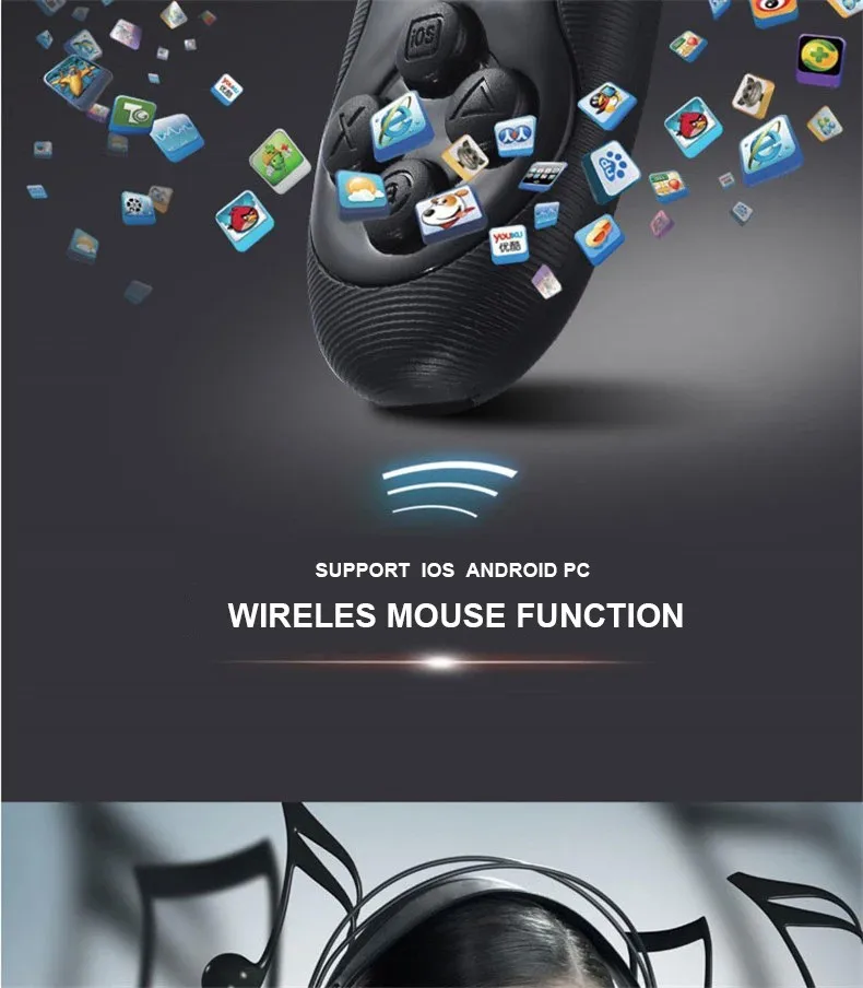 accept small order mini Wireless Bluetooth Game Controller Joystick for Android / iOS for iPhone ,mini joystick gamepad