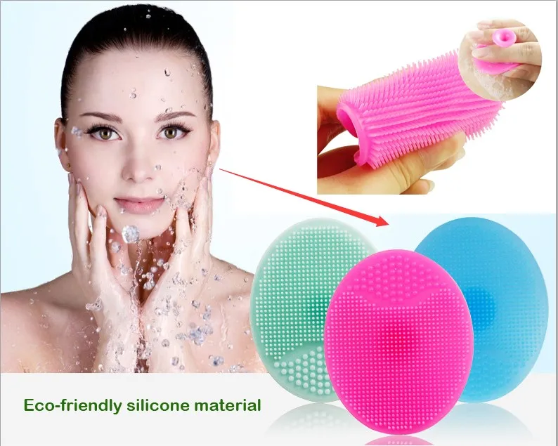 Makeup Tools Silicone Woman Facial Cleaning Brush,Round Silicone