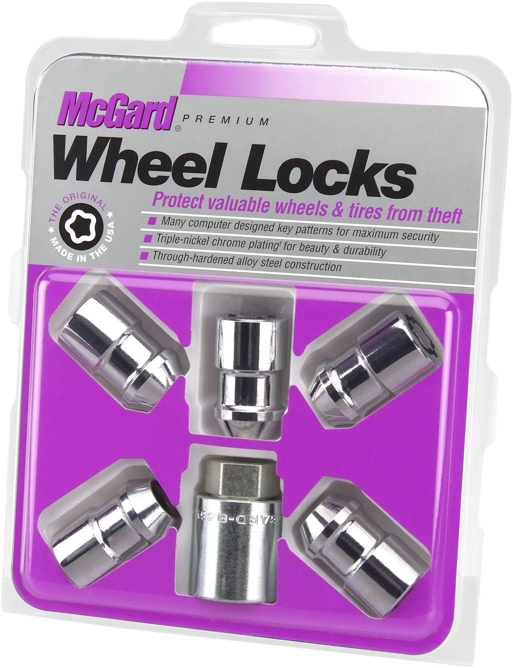 for 6 Lug Wheels 1//2-20 Thread Size McGard 84630 Chrome Cone Seat Wheel Installation Kit