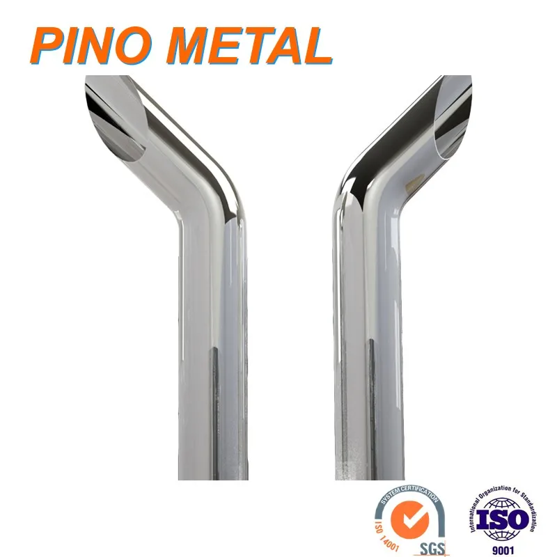 5" Od 54" Long Curved Top Chrome Exhaust Stack Pipe Buy Chrome