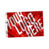 Promotional campaign election party flags wind waving banner blank custom printing logo flag