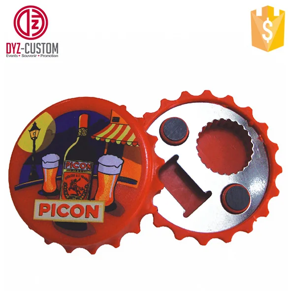 Bottle Cap Bottle Opener Plastic Round Cap Shape Bottle Opener