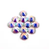16 Facets Crystal AB Flatback Hotfix Non Hotfix Loose Rhinestones