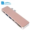 High quality 7 in 1 thunderbolt 3 type c docking for macbook hub ac dc adapter for macbook air