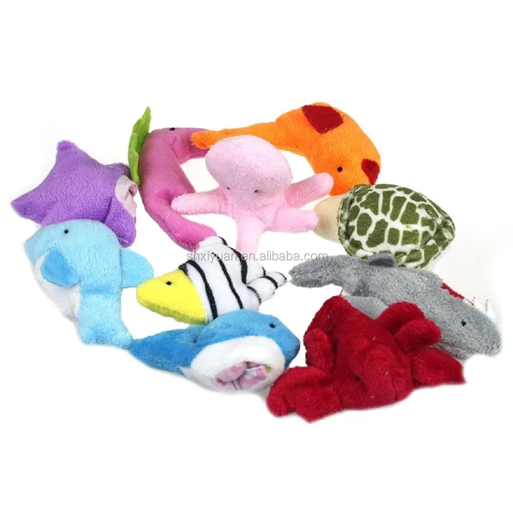 Assorted Small Ocean Toy Fish Stuffed Animal Plush Sea Animals Toys ...