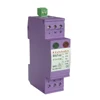 Single phase green led light indicator purple plastic enclosure type c surge protector 10KA