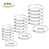 Adjustable Wire Blank Bangle Bracelet Expandable Stainless Steel Bangle for Jewelry making