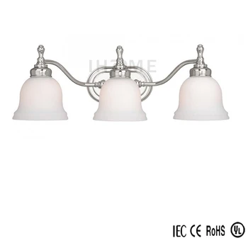 Brushed Chrome 3 Globe Vanity Light Bar Interior Lighting Fixture Brushed Chrome 3 Globe Vanity Light Bar Interior Lighting Fixture