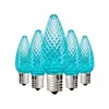 Solid color c9 faceted led smd light bulbs 120V