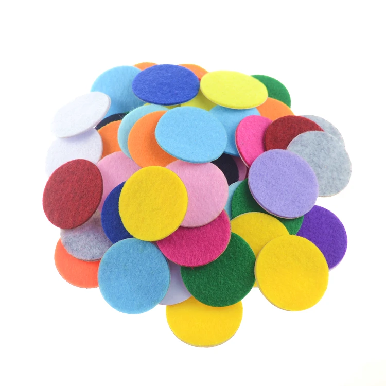 Etsy Fabulous Colorful 1 Inch 2mm Thick Sticky Round Hand Cut Nonwoven