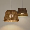 Good Price cylinder vine rattan cane Shade Pendant Lights