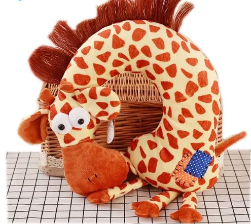 3d Animal Tube Pillow Plush 3d Giraffe Neck Pillow Plush