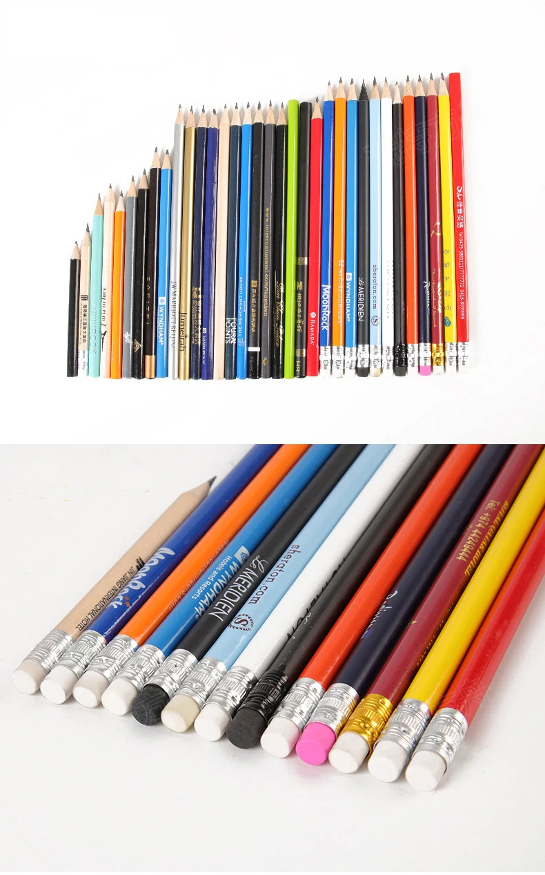 Wooden Pencil Industry Personalized Standard Pencils Custom Logo ...