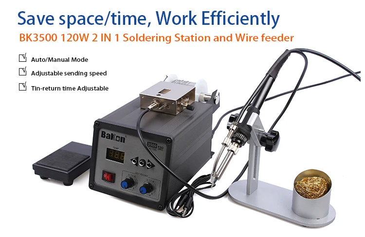 120w High Power Lead Free Soldering Station And Wire Feeding Auto