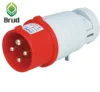 High Quality 32A 400V 4 pin IP44 EN/CEE/IEC60309-2 electric power plug for industry