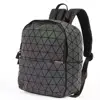 Large capacity bag for outdoor travel unisex durable bag PU geometric backpack 2018 hot sell