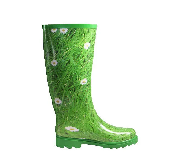New Design Women Gum Boots With Flowers - Buy Flower Printed Gum Boots ...