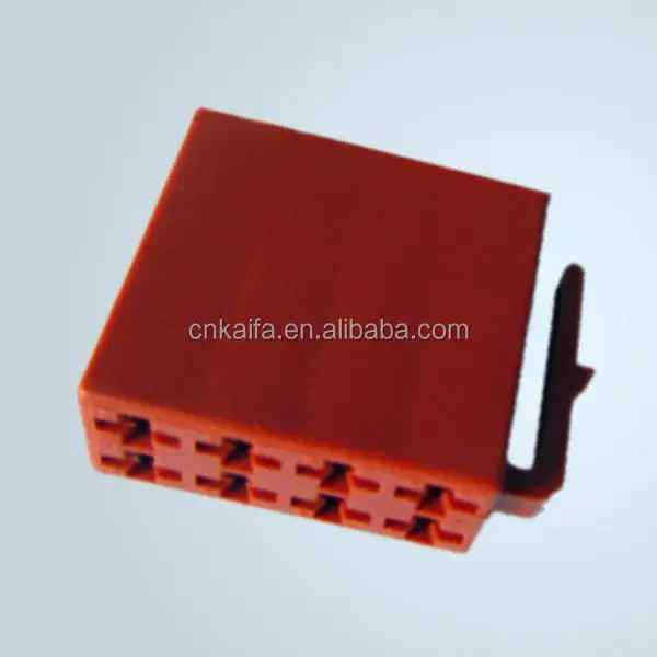 8p Iso 10487 Red Left Auto Connector Assy For Audio - Buy 8p Connector ...
