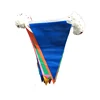 Holiday home bunting pennant tint color centre pierced string flags