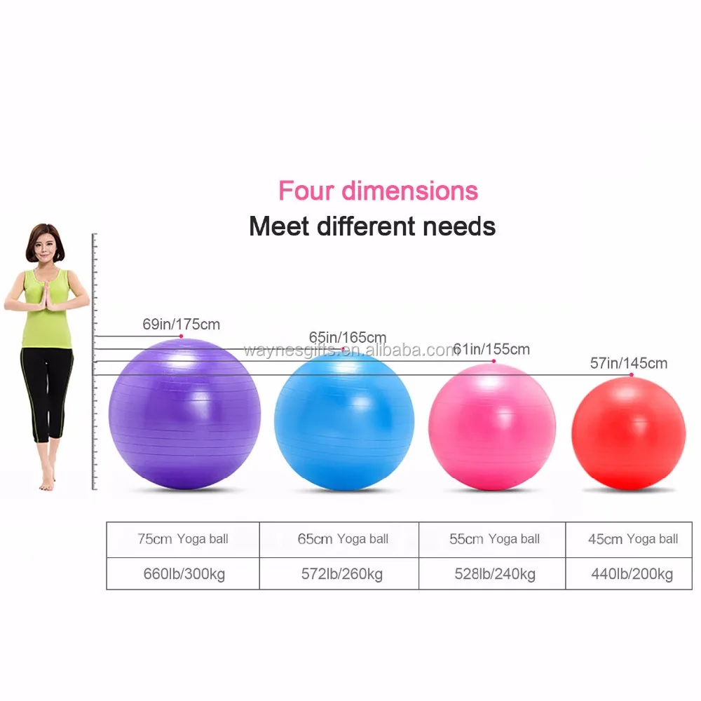 Brand Exercise Ball Anti Burst 3 Sizes Available 45cm 55cm 65cm For   HTB1.ZvXbhtnkeRjSZSgq6xAuXXa6 