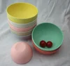 Custom reinforced cute bamboo fiber children's bowls Baby soup bowl American environmental tableware