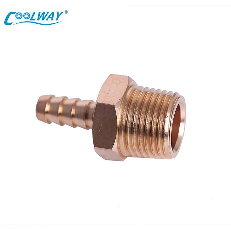 LOW MOQ 1/2 Inch Wholesale Copper Elbow Brass Elbow Male Thread Brass Hose Barb Pneumatic Fitting Price