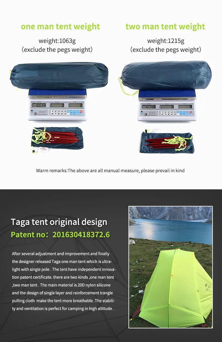 Naturehike Oem Tagar Ultralight Outdoor Waterdichte Naturehike Oem Tagar Ultralight Outdoor Waterdichte