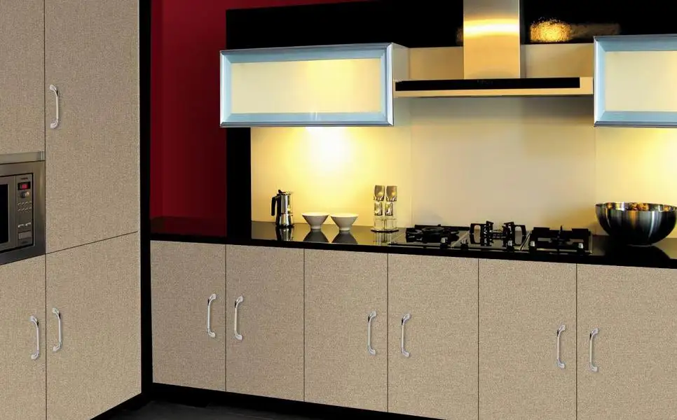 Estilo Moderno Personalizado Mdf De Alto Brillo De Armario De Cocina De