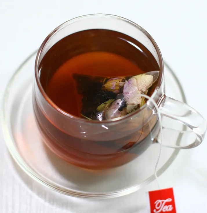 free shipping OEM Chinese Pu'er Roses flora herbal tea for beauty skin and reduce stress Christmas gift teabag - 4uTea | 4uTea.com