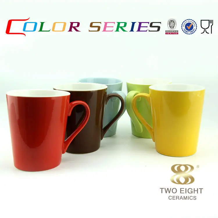 Chinese factory custom logo colorful Porcelain sublimation coffee ceramic mug