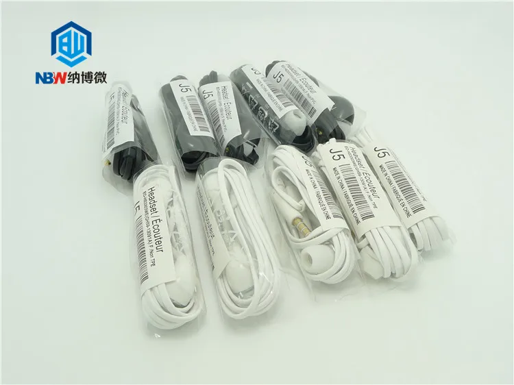Hot Sale with Mic Wired Stereo Headset Handsfree J5 Earphone headphone For Samsung galaxy S4 JB