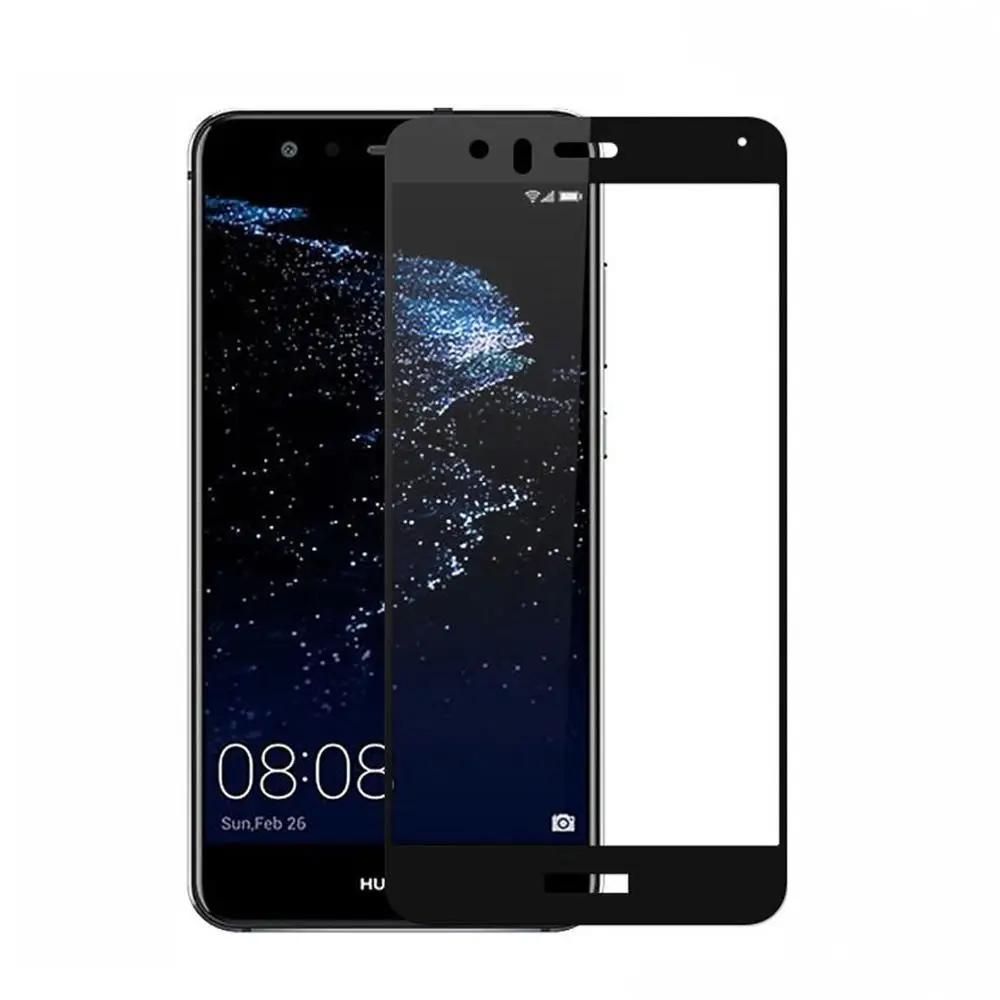 用于华为 p10 lite 的 2.5d 钢化玻璃屏幕保护器,全屏和防划伤