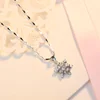 Birthday gift snow flake CZ S925 pendant for girlfriend