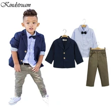 2016 Formal Suits for Boys European American Style Kid s Clothing Sets for Wedding Blazer Shirt