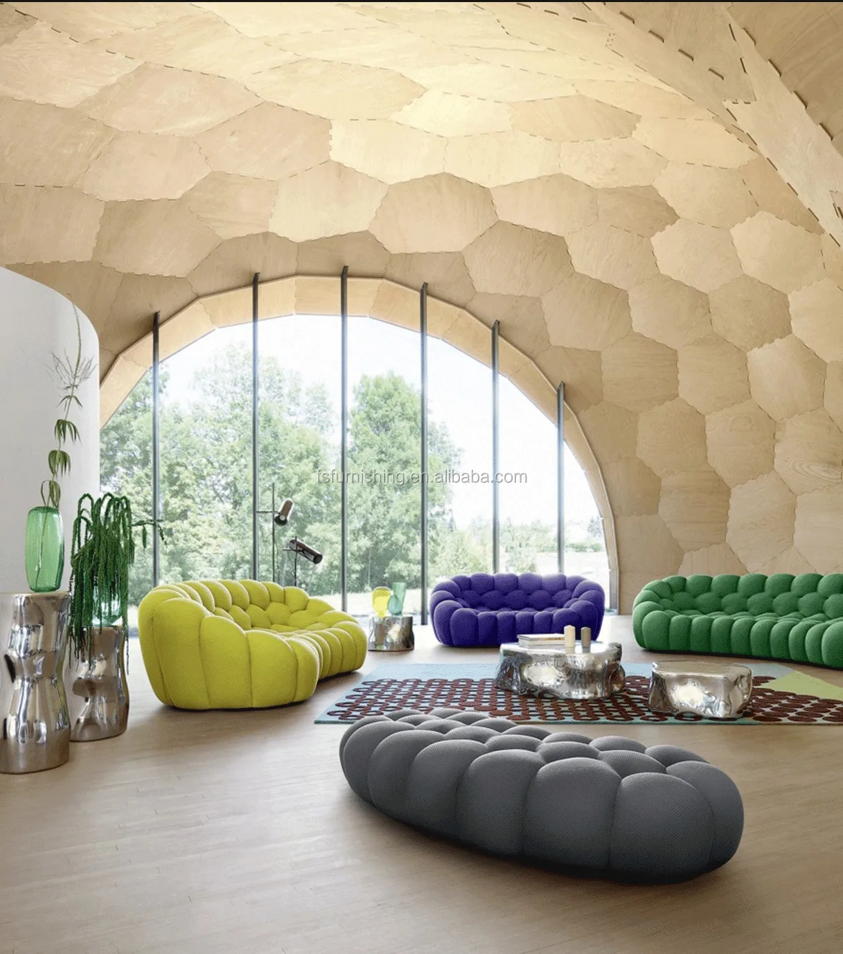 New Designer Furniture Fancy Colorful Bubble Couch Living Room Visiting